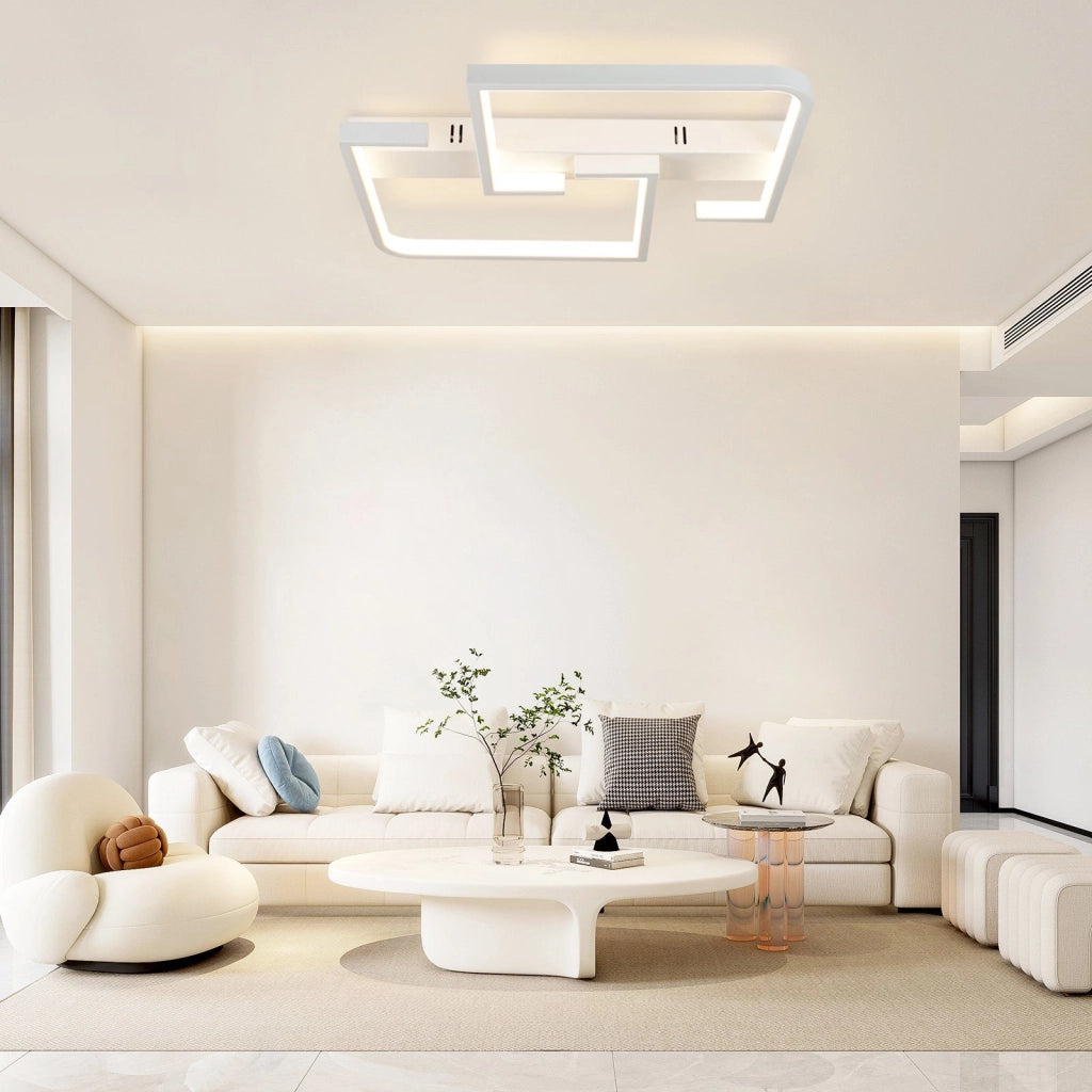 ZMH Lampada da soffitto LED 46W dimmerabile telecomando design per interni