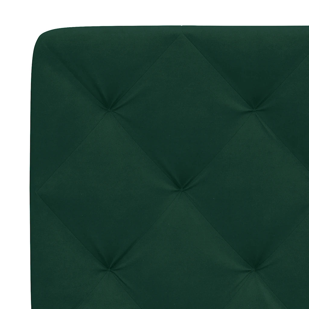 Cuscino Testiera-Cuscino per Testiera Verde Scuro 160 cm in Velluto