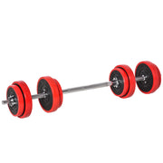 Set di manubri 20 kg ¨C Minimal ¨C Rosso e nero