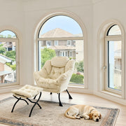 Poltrona Relax con Poggiapiedi e Braccioli ¨C MINIMAL ¨C Beige