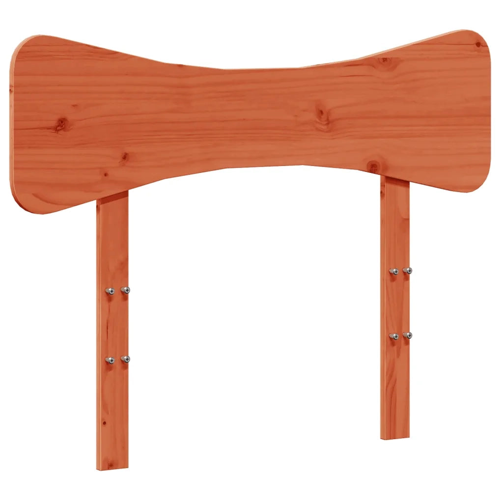 Testiera | Testata Marrone Cera 75 cm in Legno Massello di Pino