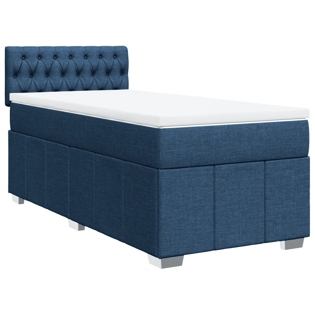 Giroletto a Molle con Materasso Blu 100x200 cm in Tessuto 3286992