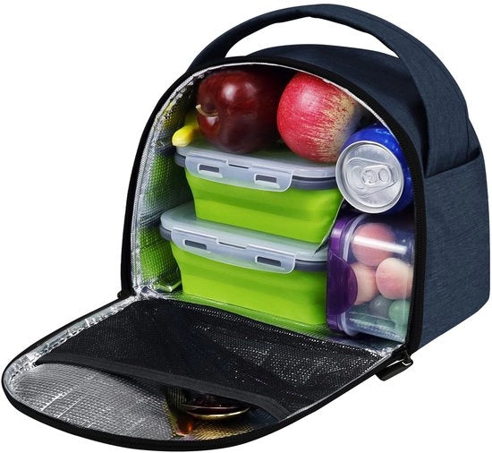 Tas termica per pic-nic leggera isolata per donne uomini blu