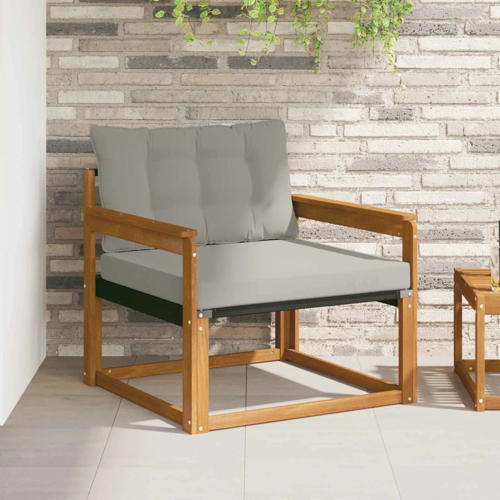 Set di divani da esterno Legno di Acacia Massello e Textilene 3436315