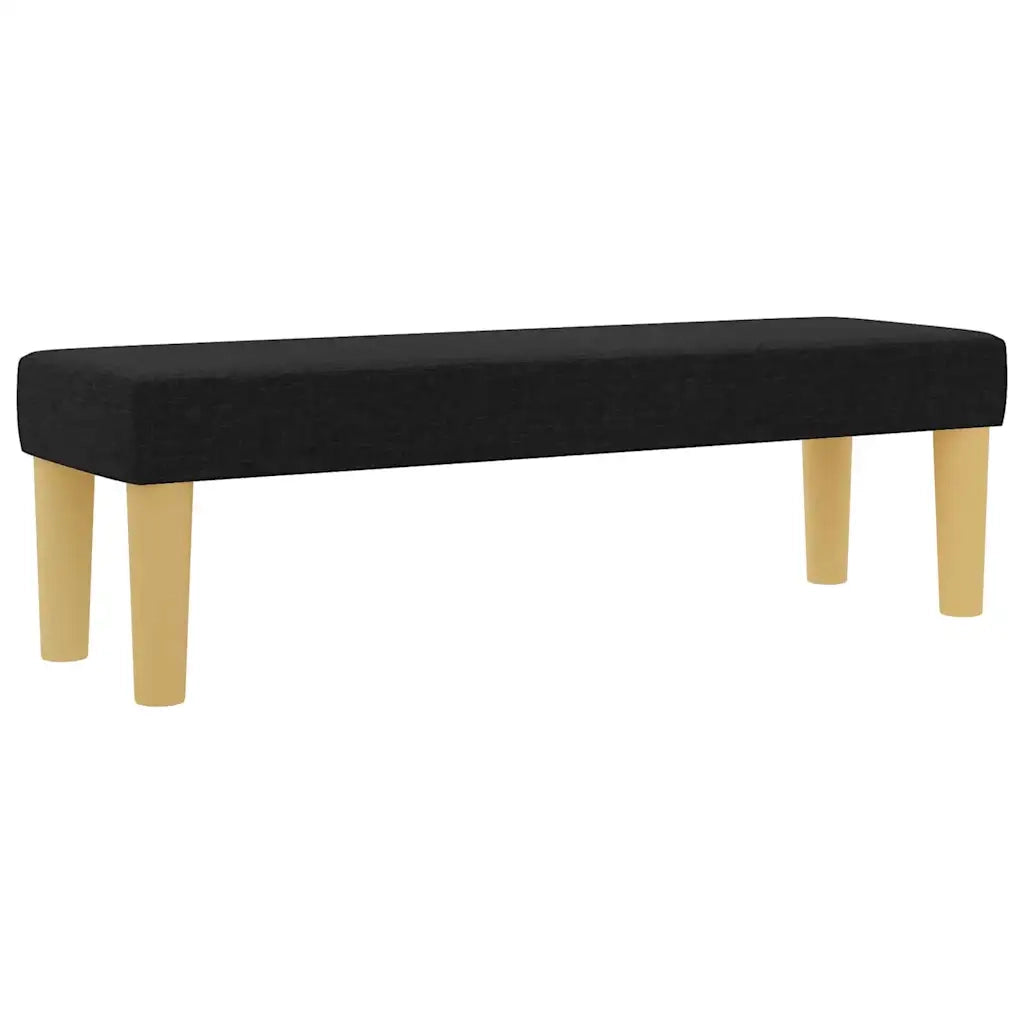 Letto a molle con materasso Nero 200 x 200 cm Tessuto 3344403