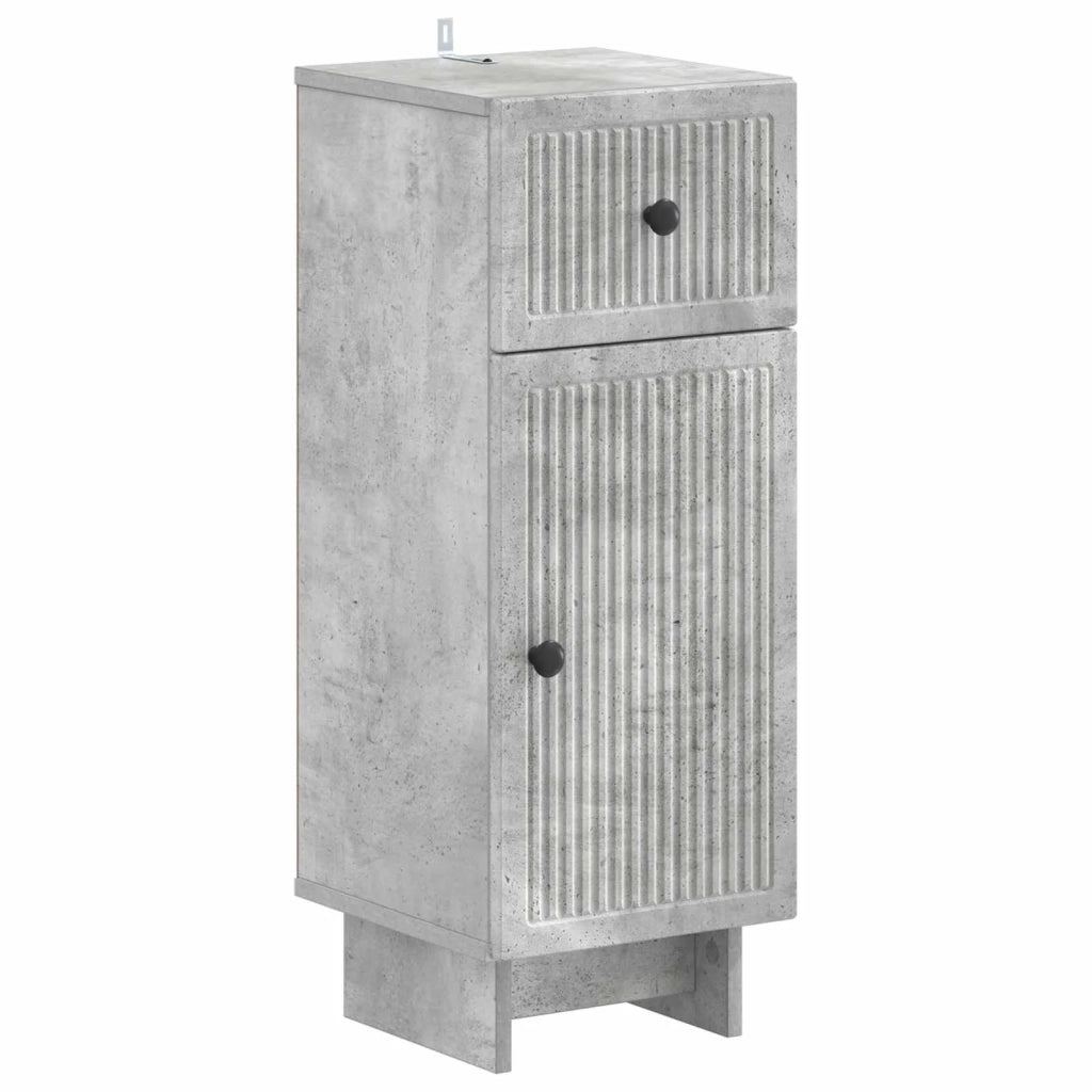 Set di armadietti da bagno in 3 pezzi EDE Grigio Cemento 3417741