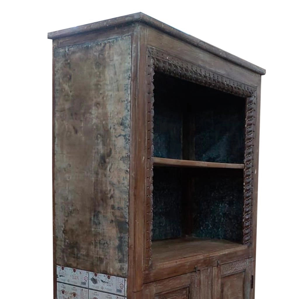 Libreria in legno marrone 107x42x213h