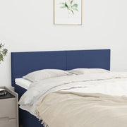 Testiera Blu 144x5x78/88 cm in Tessuto 345790