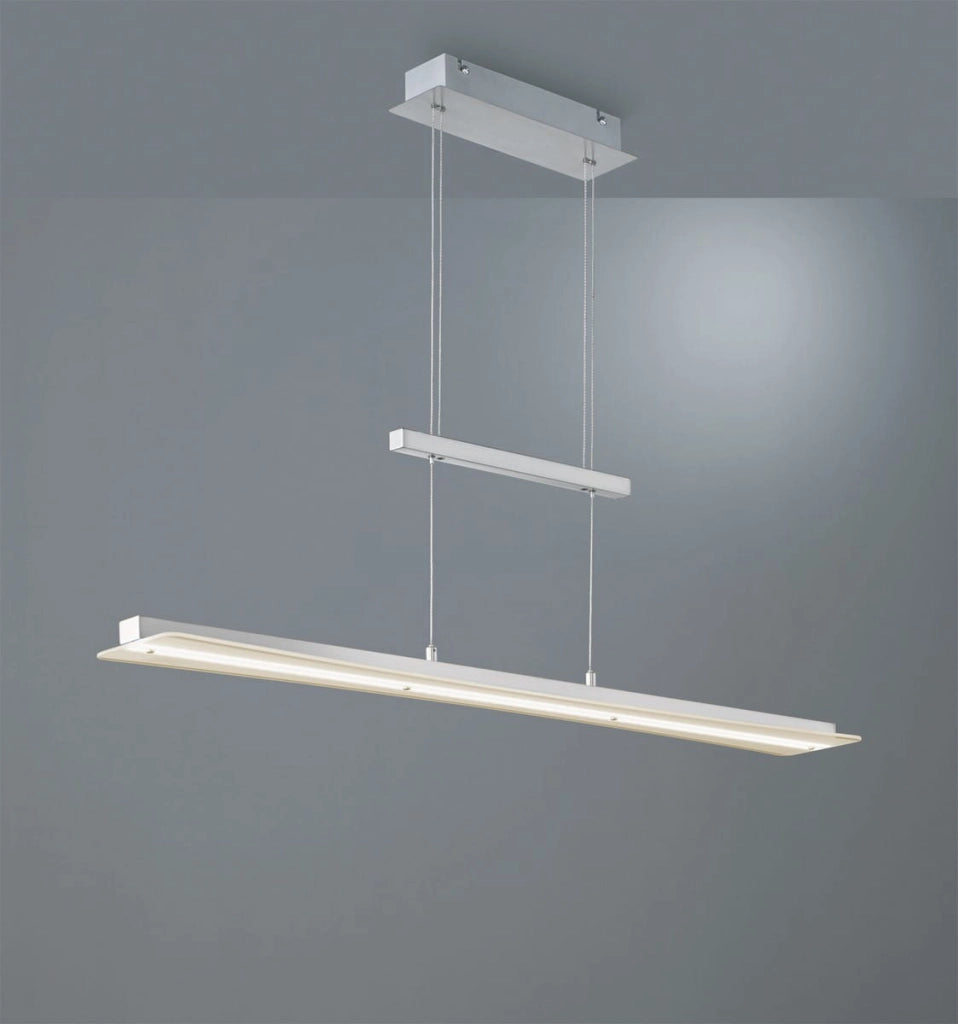 Lampada a sospensione LED RL Smash cromata 100 cm