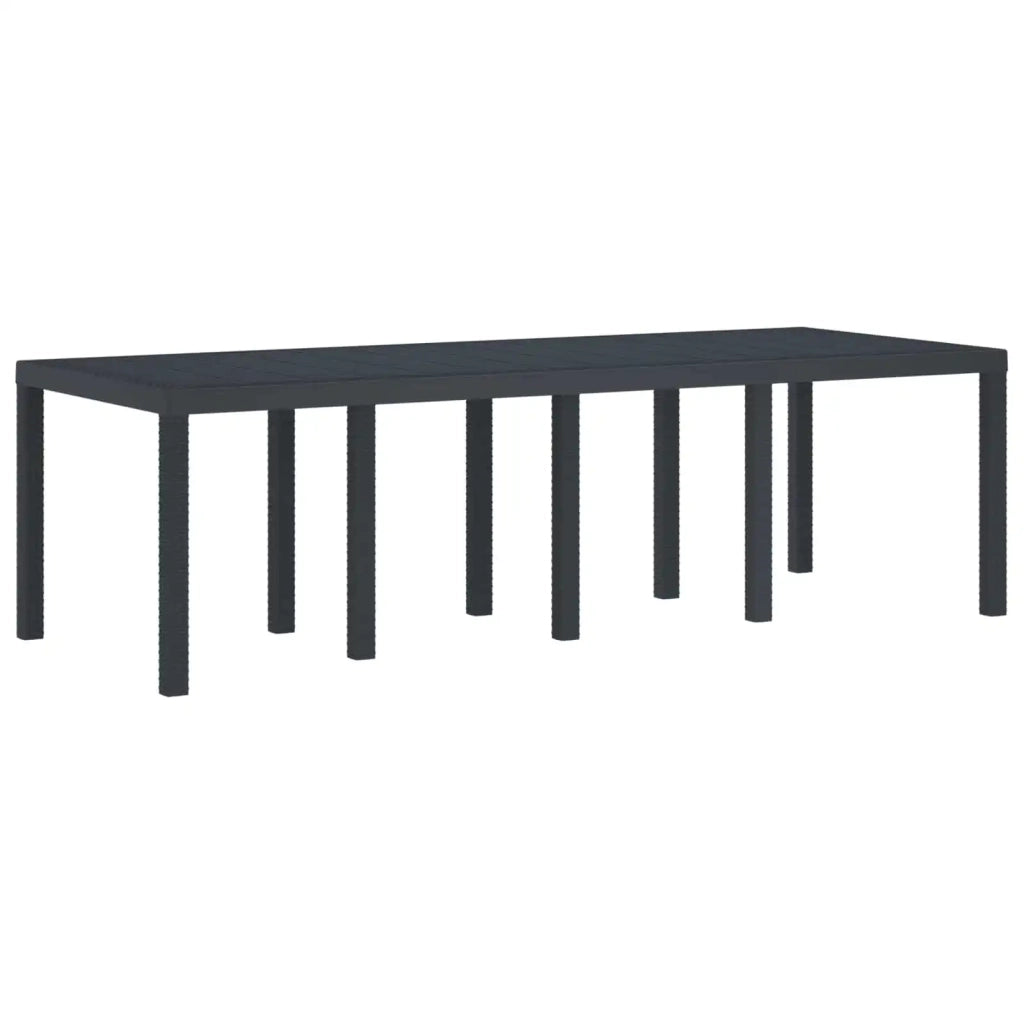 Set da Pranzo per Giardino 11 pcs Antracite Polipropilene 3378594