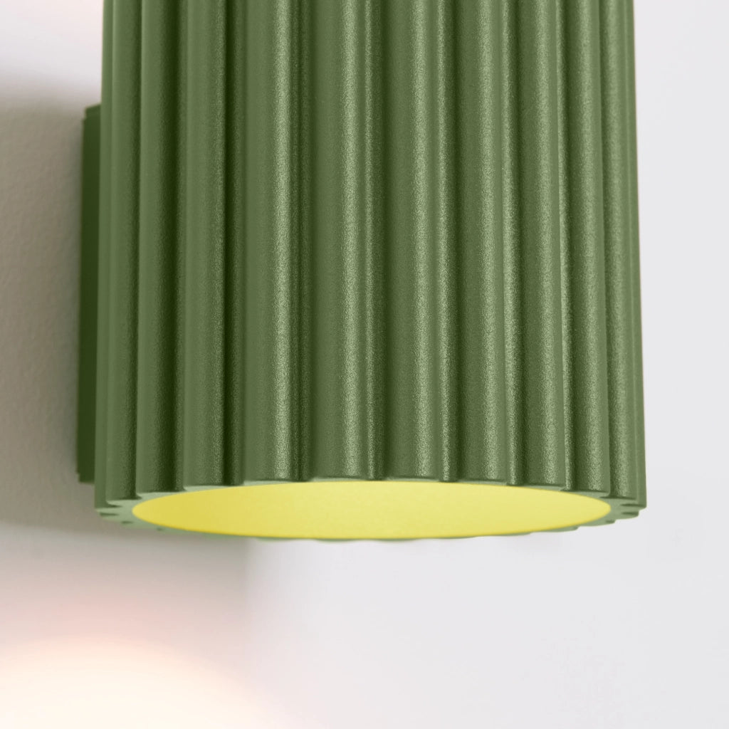 Lampada da parete AURA verde oliva G9