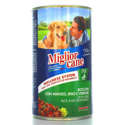 MIGLIOR CANE BOCCONCINI DI MANZO, RISO E VERDURE IN CONFEZIONE DA 1250 GR