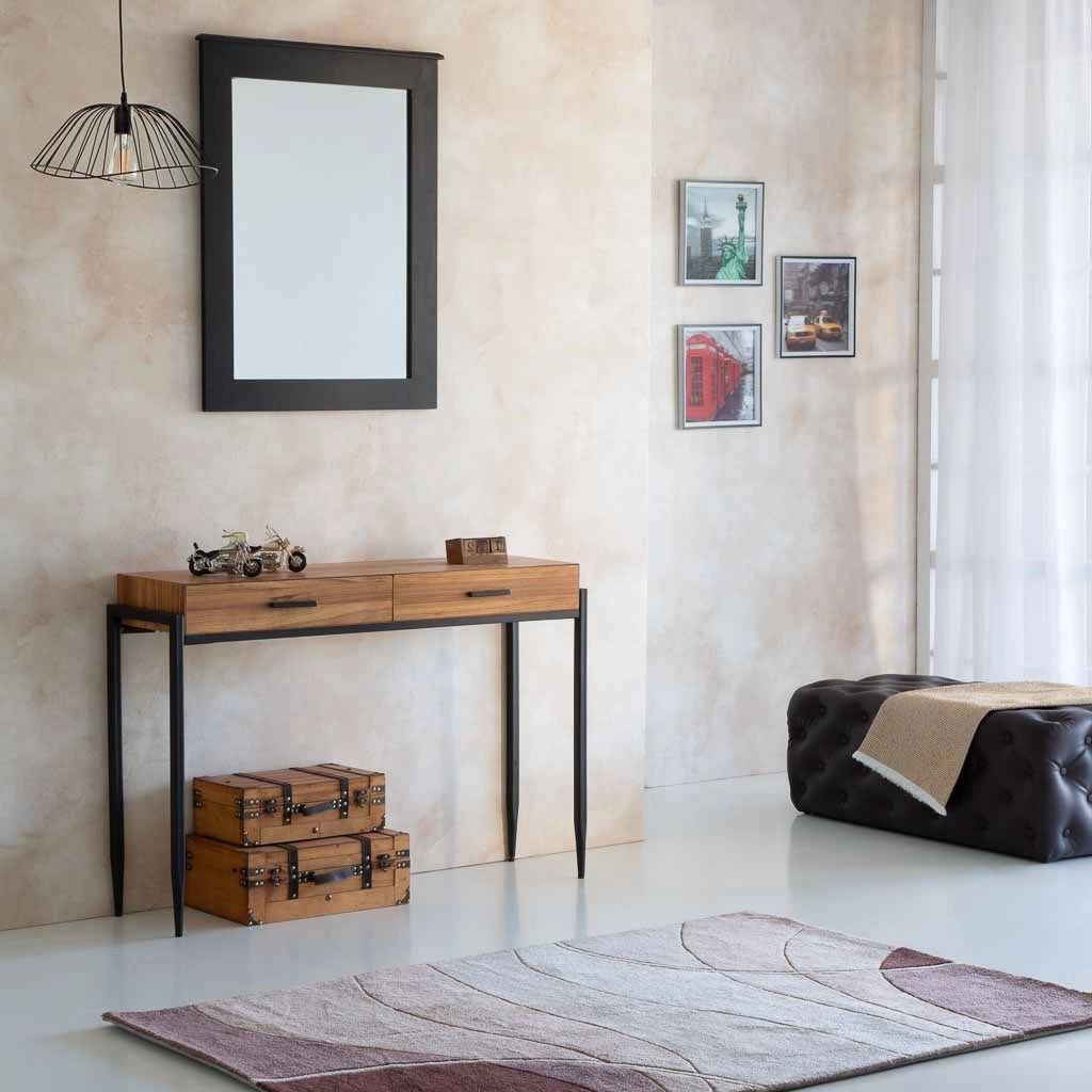 Divanetto imbottito marrone 108x54x40h