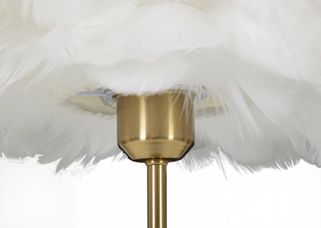 LAMPADA DA TAVOLO BALL FEATHER CM Ø 30X50