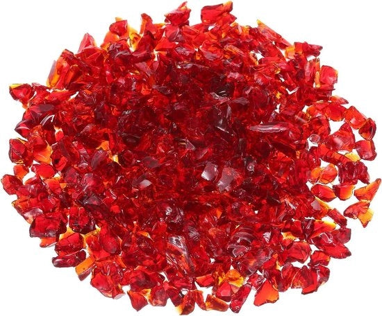 Vasca in vetro specchiato per camino aperto 6 - 9 mm - Alta lucidità - Riflettente - Design per tavolo da fuoco - Decorazione interna e esterna - Vasi - Progetto di paesaggio - Colore rosso