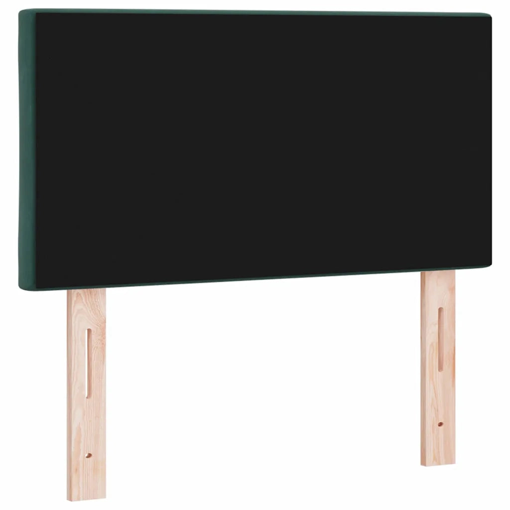 Testiera | Testata LED Verde Scuro 80 cm Velluto