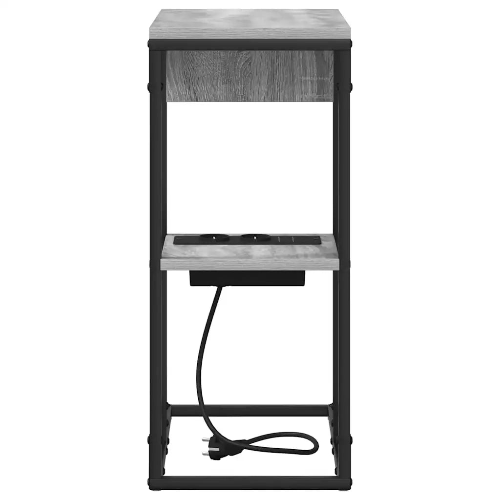 Comodino | Armadio da Notte | Mobiletto da notte Grigio Sonoma 41,5 x 26 x 60,5 cm