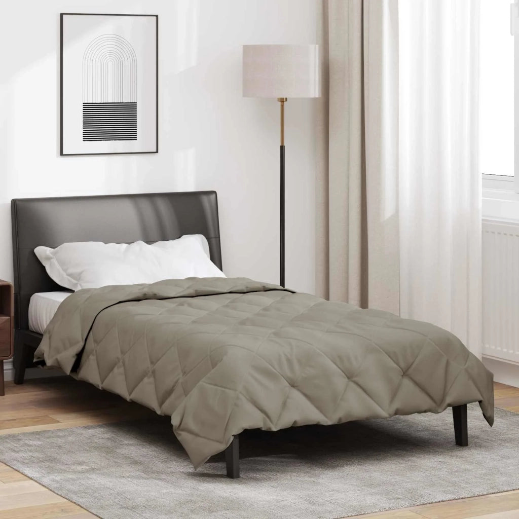 Piumone Completo Annuale Grigio chiaro 140 x 200 cm Microfibra 42025621