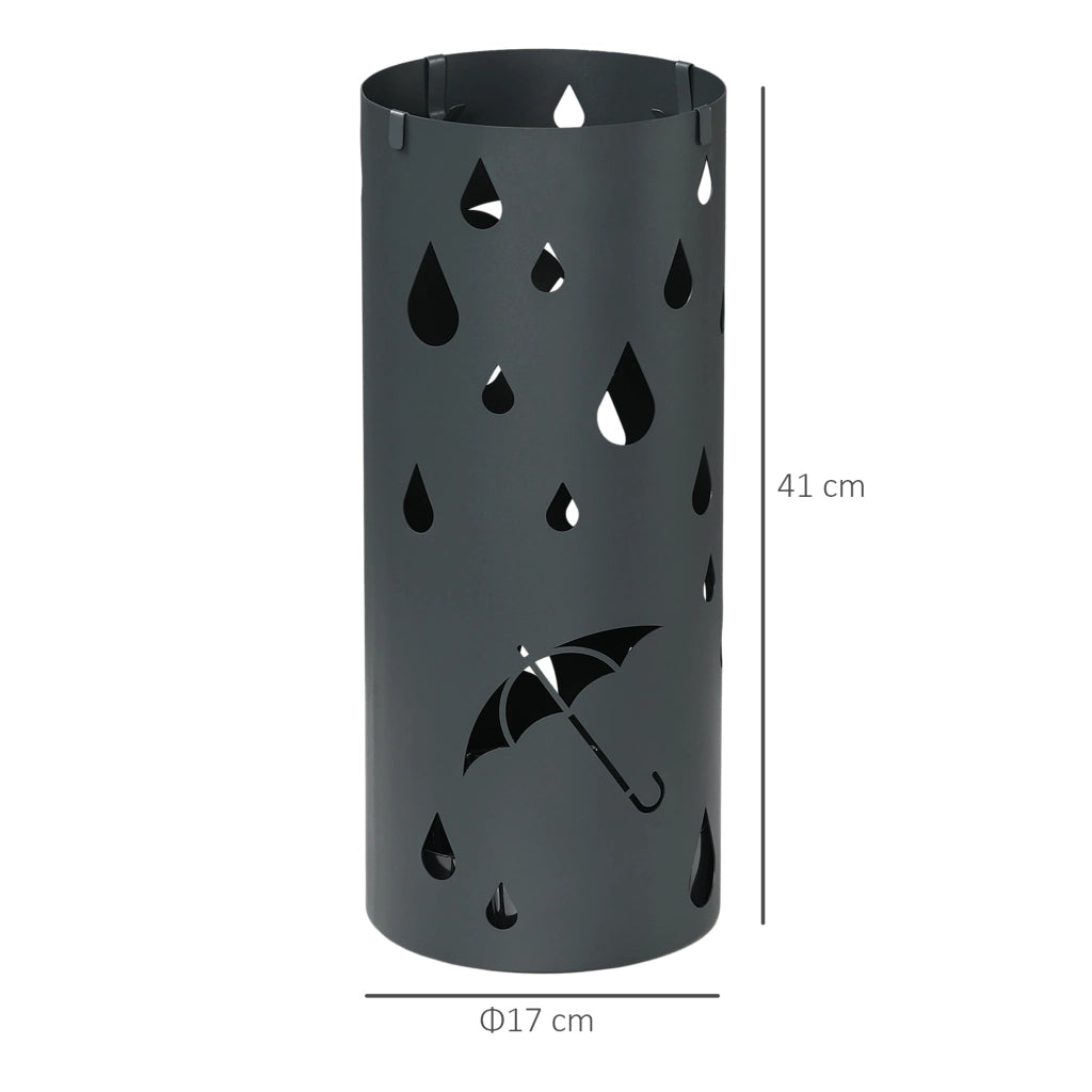 Portaombrelli in metallo ¨C Minimal ¨C grigio 17x41 cm