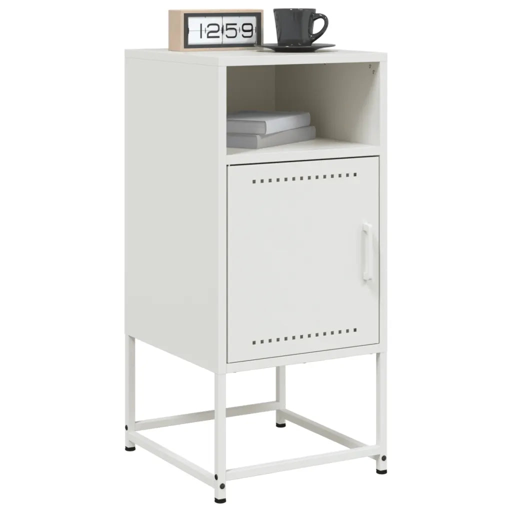 Comodini 2 pz Bianchi 36x39x78 cm in Acciaio 846577