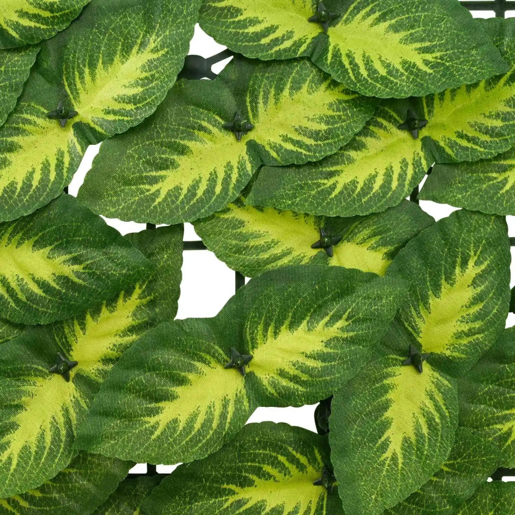 Paravento da Balcone | Schermo per balcone con foglie Verde e Giallo 300 x 100 cm