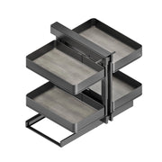 Carrello estraibile con cestelli e accessori Harmony con chiusura soft, Modulo larghezza 400mm altezza 700mm, Acciaio