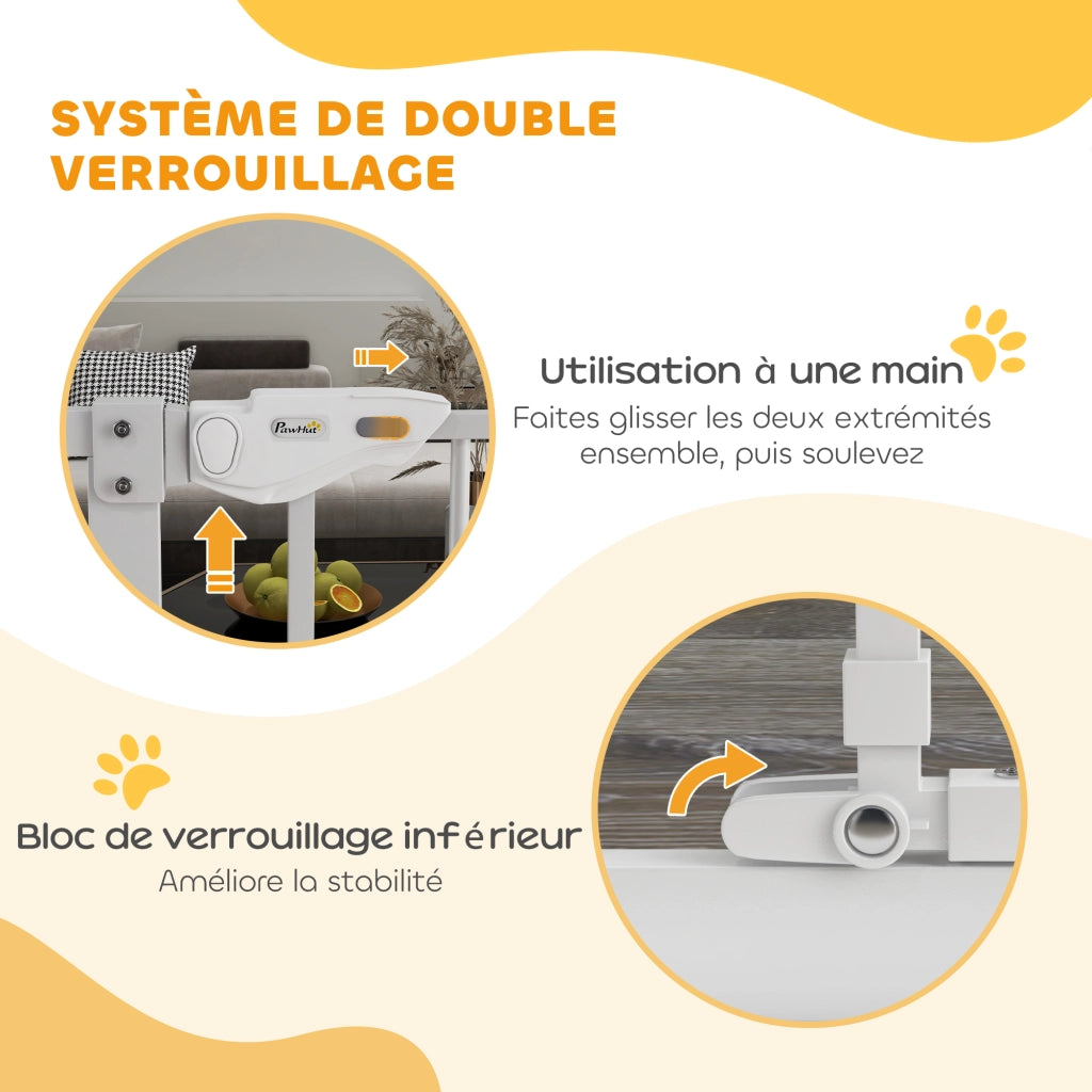 Barriera di Sicurezza per Animali ¨C Minimal ¨C Bianco 104.1xH cm