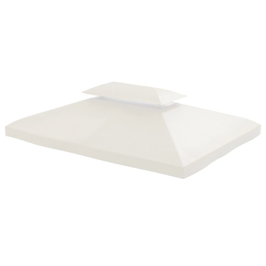 Copertura per Gazebo da Giardino Tetto Sostitutivo Anti-UV Impermeabile in Poliestere 3x4m. Beige