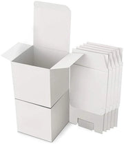 Scatola di regalo quadrata 15 pezzi - Scatola di cartone con coperchio - Verpackaggio per regali - Dimensioni 10 x 10 x 10 cm - Cartone bianco - Verpackaggio per regali
