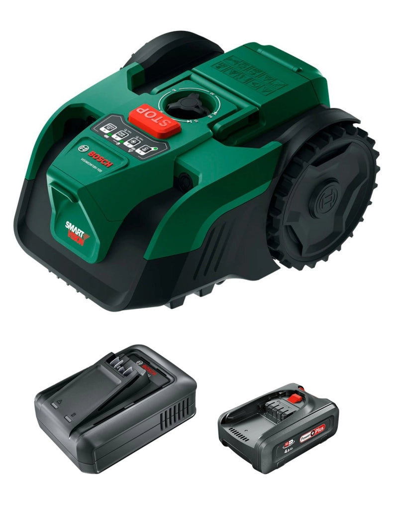 Robaot tosaerba BOSCH VISIMOW 18V-100 (1 x 18V 4,0Ah + AL18V-44)