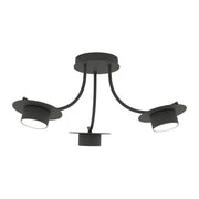 Plafoniera nera elegante 3 bracci GX53 ENSO Emibig
