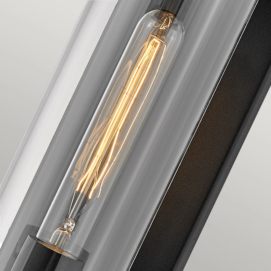 Applique da esterno Pearson nera E27 60W IP44