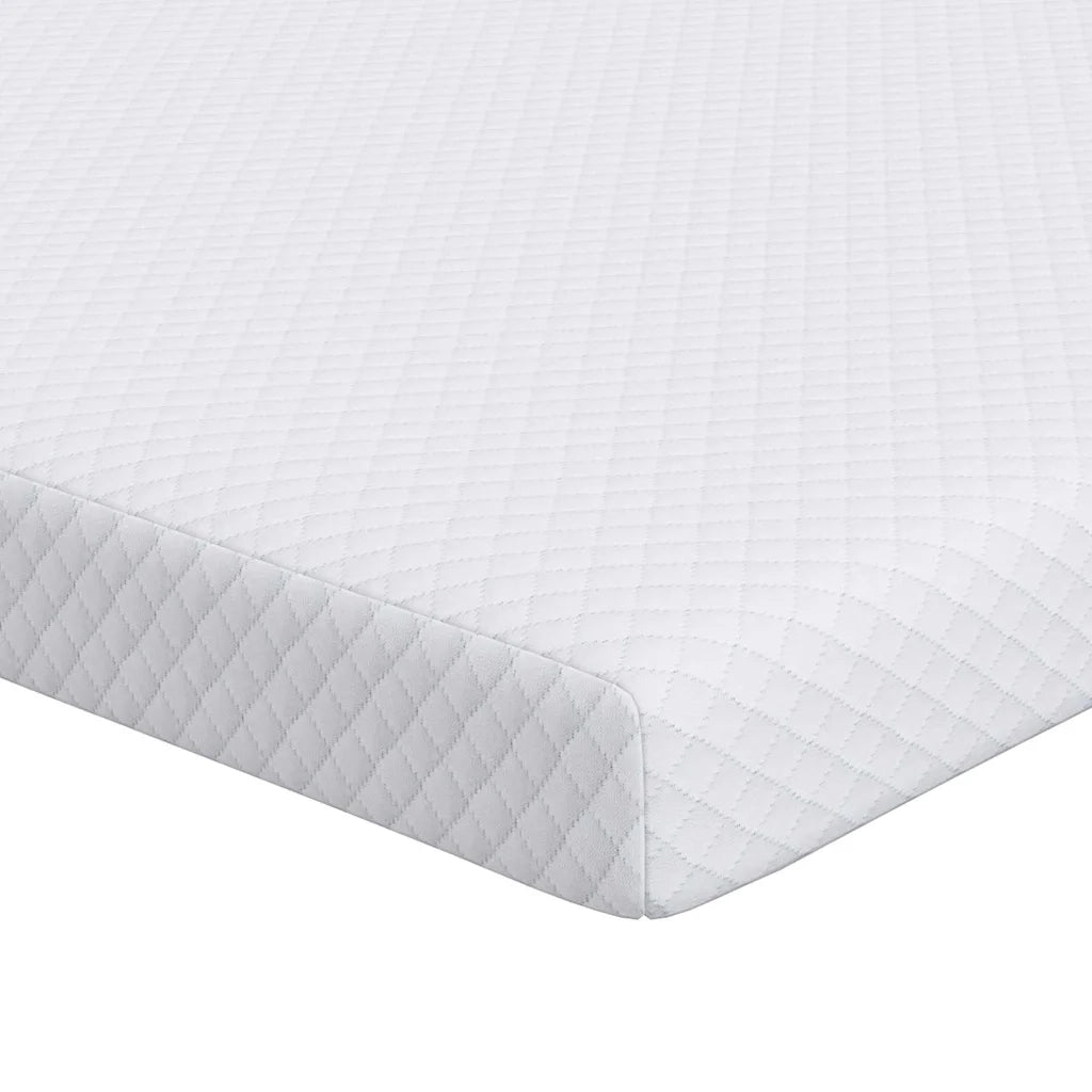 Topper per materasso Bianco 100 x 200 cm Tessuto Jacquard 4106235