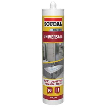 SILICONE UNIVERSALE SOUDAL 280 ml - Testa di moro - SOUDAL