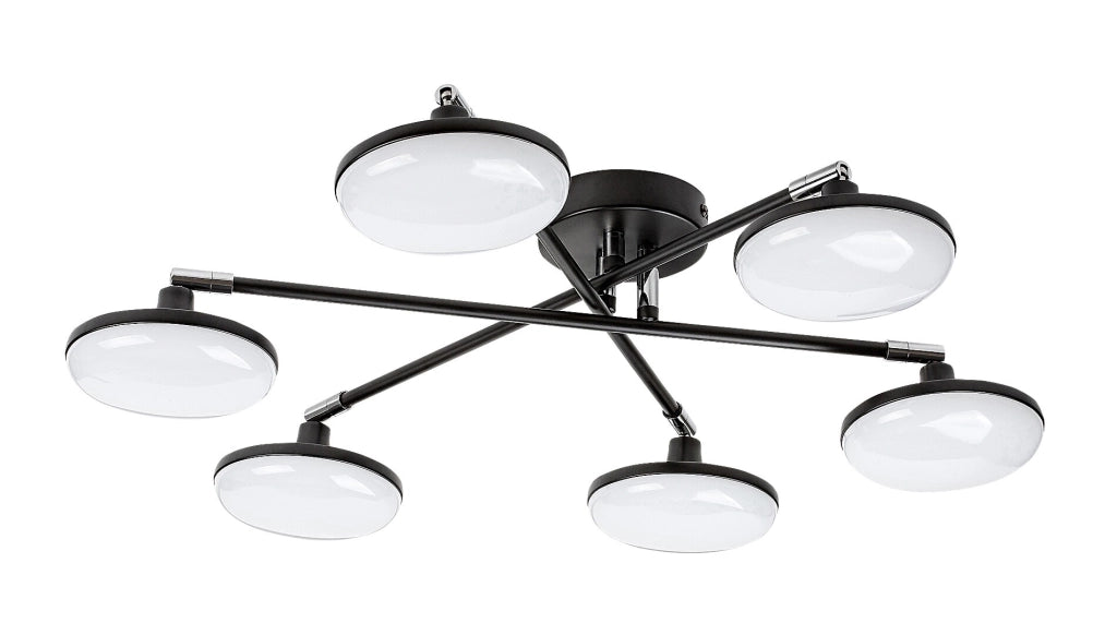 Plafoniera LED regolabile Rabalux Madi 24W nera 3000K