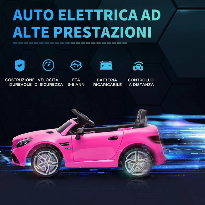 MACCHINA ELETTRICA PER BAMBINI 3-6 ANNI CON LUCI LED EFFETTI SONORI E TELECOMANDO