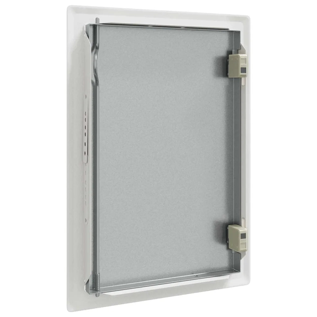 vidaXL Pannello di Accesso Bianco 20 x 30 cm Acciaio