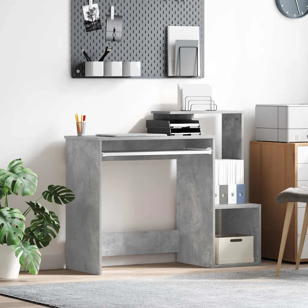 Scrivania Grigio cemento 106 x 41 x 88.5 cm Legno multistrato 869469