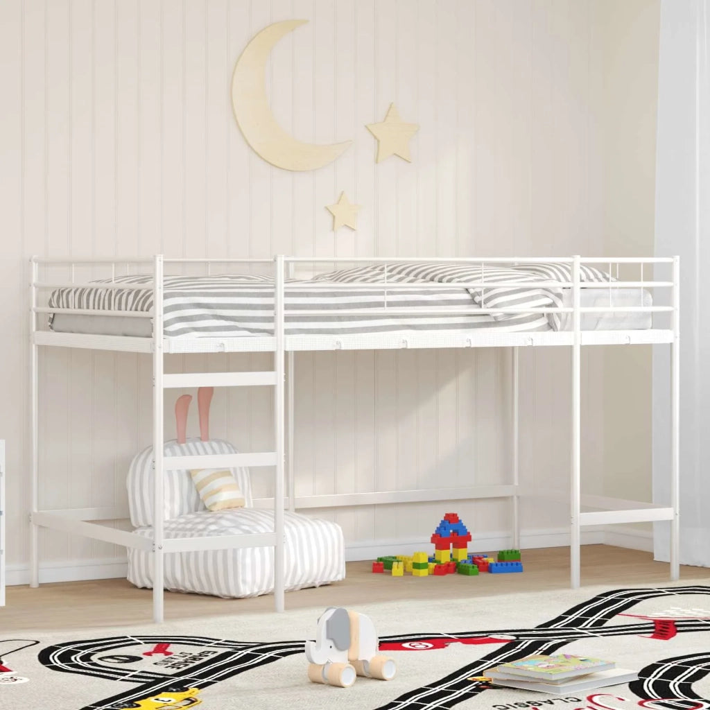 Struttura del letto loft per bambini-Giroletto per bambini Bianco 79,5 x 200 cm