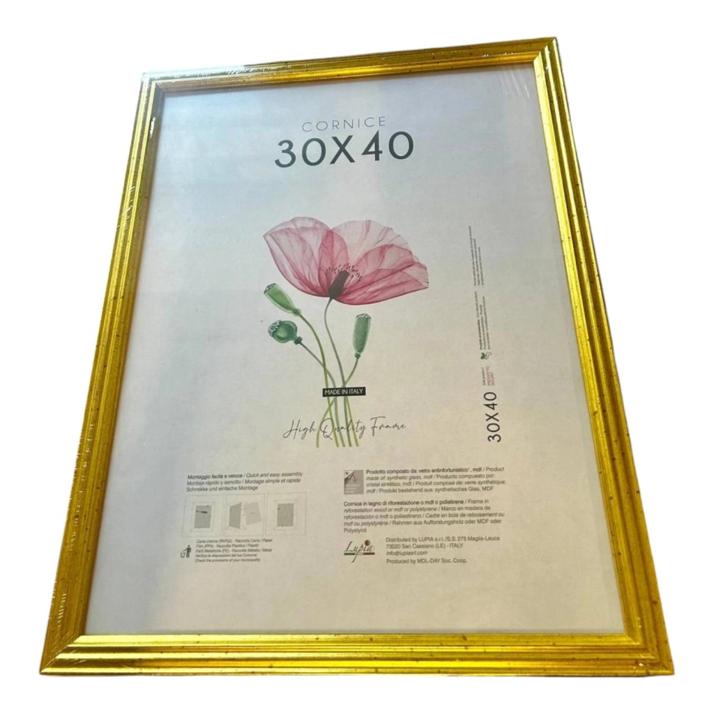 CORNICE LEGNO BLITZ ORO 30X40