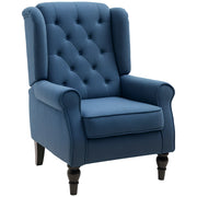 Poltrona ¨C Minimal ¨C Blu, Tessuto, 74x86x102 cm