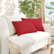 Cuscini da Divano 2 pcs Rosso 60 x 40 cm Tessuto 42013665