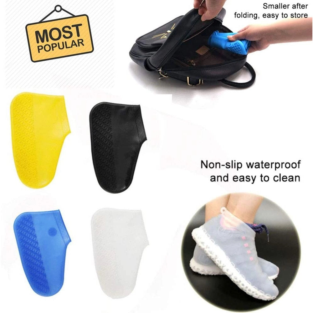 Trade Shop - Copri Scarpe Impermeabile In Silicone Antiscivolo Copriscarpe Lavabili Copertura -    M