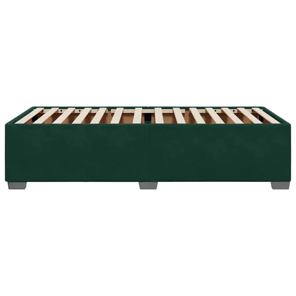 Giroletto senza Materasso Verde Scuro 90x200 cm in Velluto 3284610