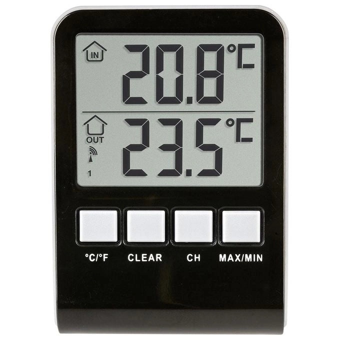 TFA 30.3067.10 Palma Termometro Wireless per Piscina Sensore Temperatura Portata 60 m colore Antracite