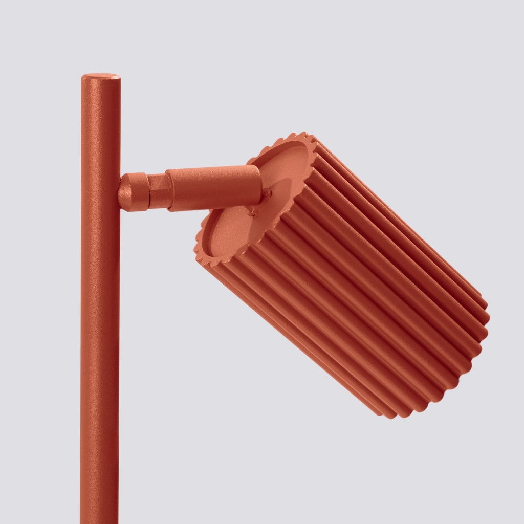 Lampada da tavolo KARBON rosso ocra