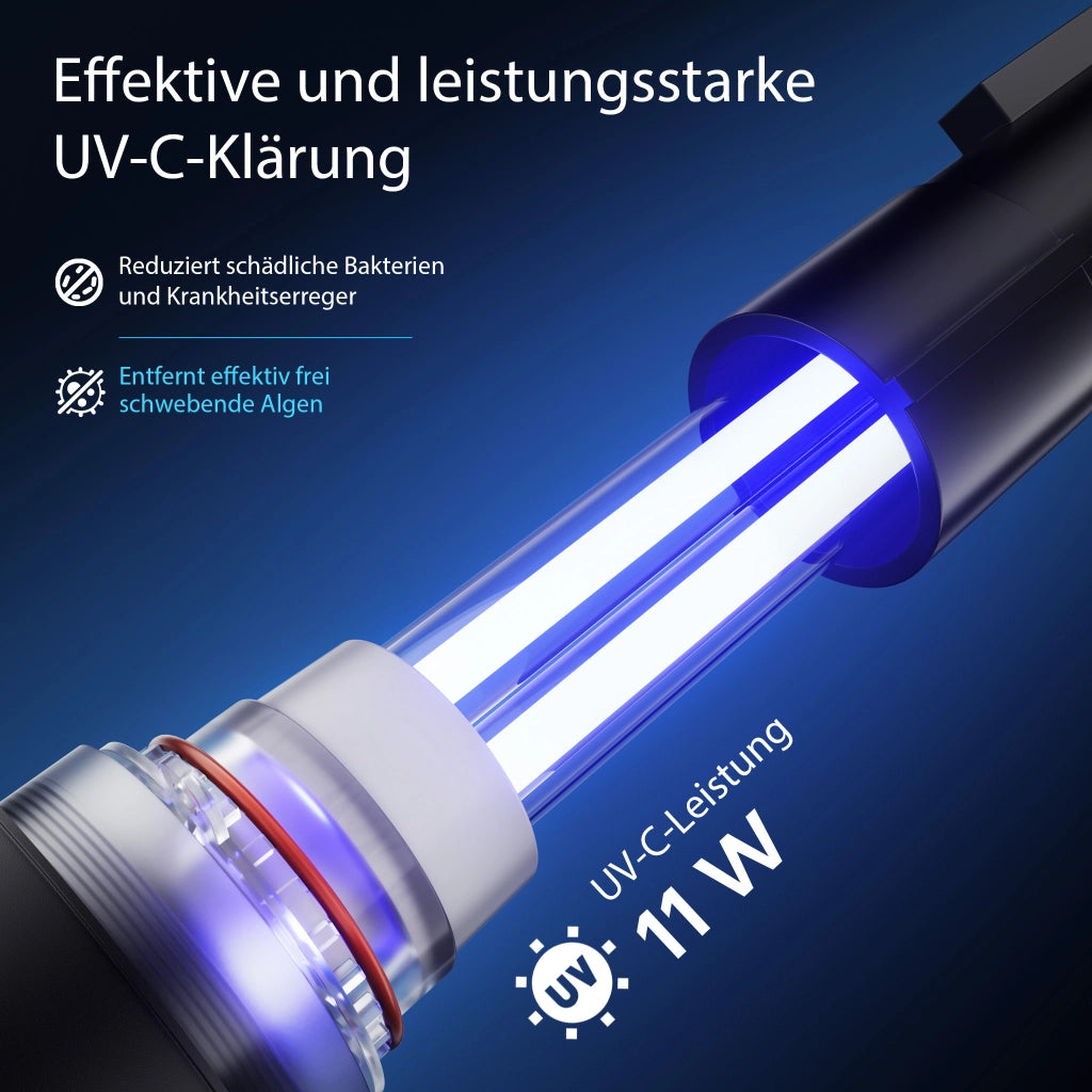 CPF-380 Filtro a pressione con UVC 11 W e chiarificatore per laghetti fino a 12.000l d’acqua