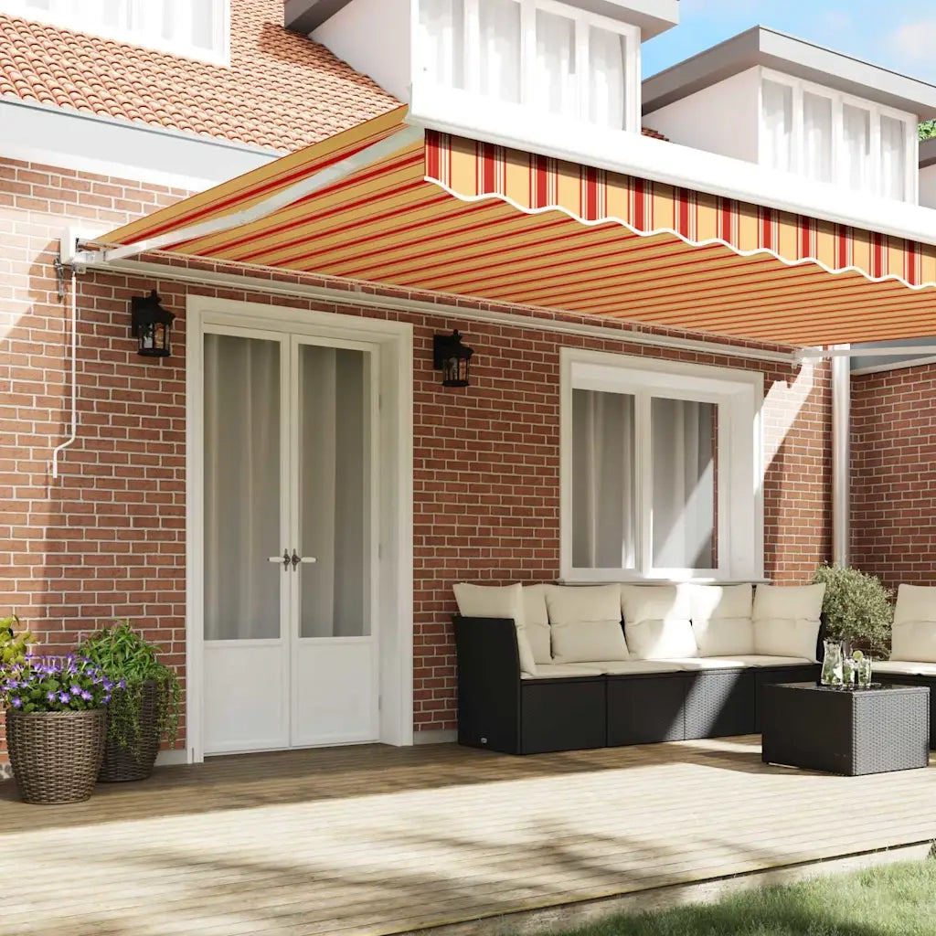 Tenda da Sole Giallo e Arancione 500 x 300 x 165 cm 3331256