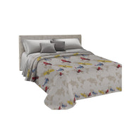 Copriletto estivo made in Italy 100% cotone linea Aerei Piazza e mezza - Beige