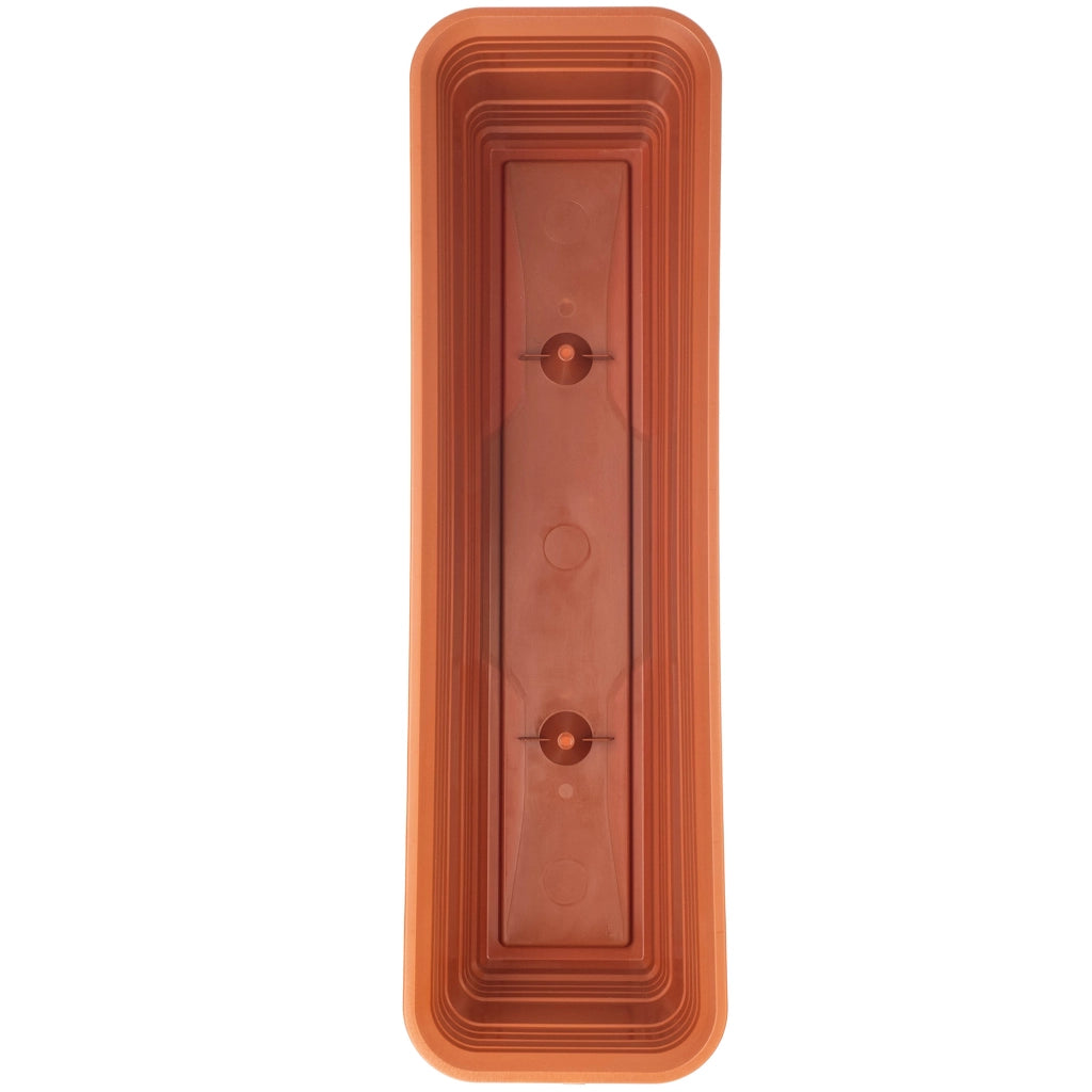 Vaso da fiori per balcone KADAX, 60 cm, rosso mattone.